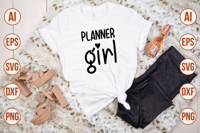 Planner Girl SVG cut file