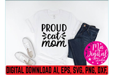 Proud cat mom svg