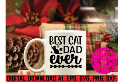 Best cat dad ever svg