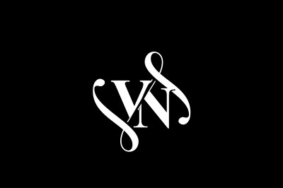 VN Monogram logo Design V6