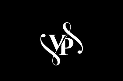 VP Monogram logo Design V6