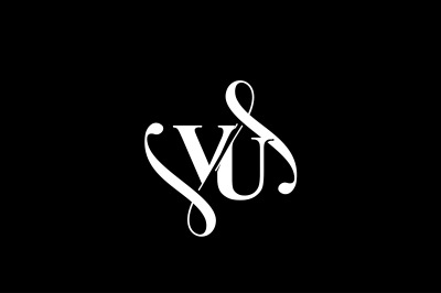 VU Monogram logo Design V6
