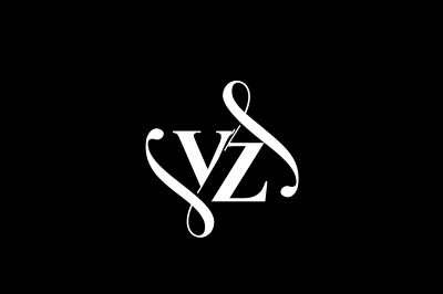 VZ Monogram logo Design V6
