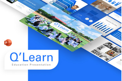 Q &#039;Learn Education PowerPoint Template