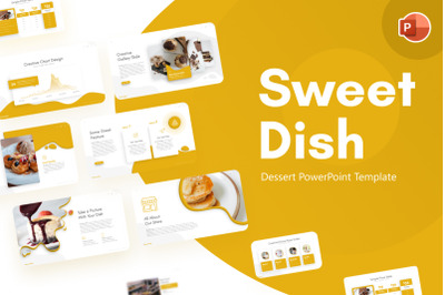 Sweet Dish Dessert PowerPoint Template
