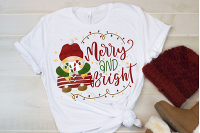 Merry And Bright PNG Sublimation