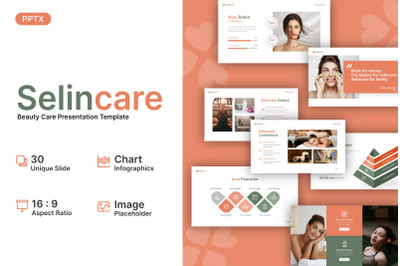 Selincare Beauty Care PowerPoint Template