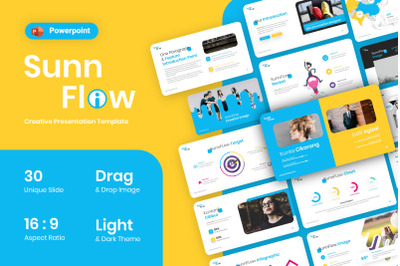Sunn Flow Creative PowerPoint Template