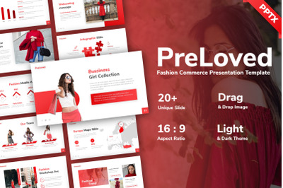Preloved Fashion Commerce PowerPoint Template
