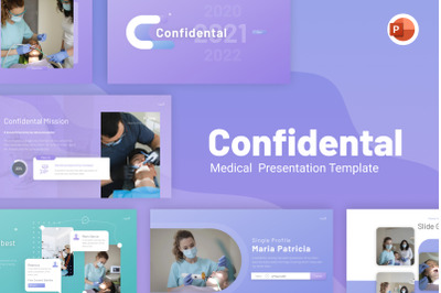 Confidental Medical PowerPoint template