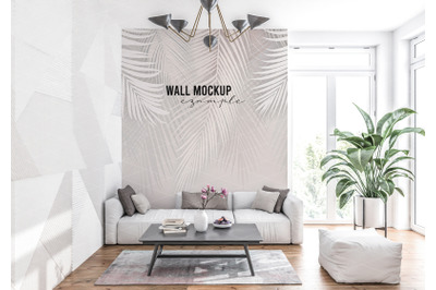 Wall mockup, Wall paper mockup