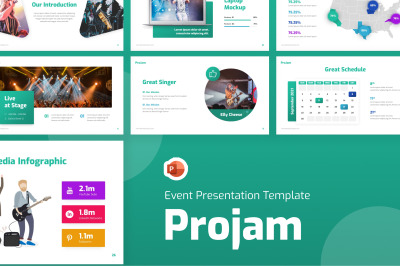 ProJam Music Event PowerPoint Template