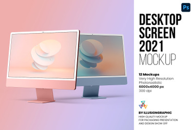 Desktop Screen Mockup 2021 - 12 views