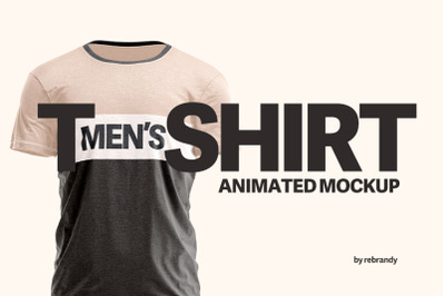 Men&#039;s T-shirt Animated Mockup