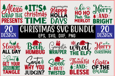 Christmas SVG T shirt Design Bundle