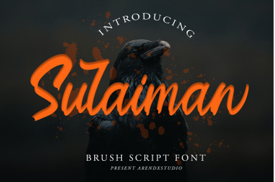 Sulaiman - Brush Script Font