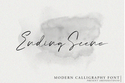 Ending Scene - Calligraphy Font