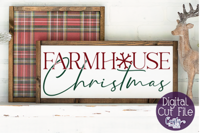 Farmhouse Christmas Svg&2C; Christmas Farmhouse Cut File