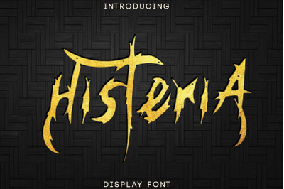 Hysteria - Typeface