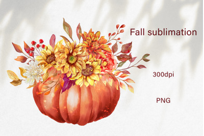 Fall sublimation design Autumn png Pumpking sublimation png