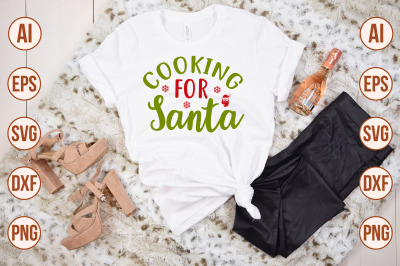 Cooking for Santa svg cut file