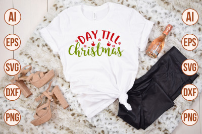 Day Till Christmas svg cut file