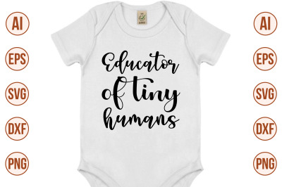 Educator of tiny humans SVG