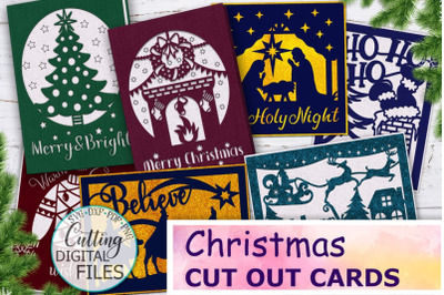 Christmas card svg bundle, Cricut cards svg, Merry Christmas card svg,