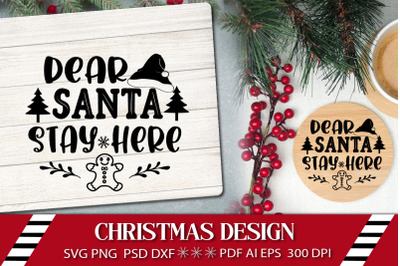 Christmas Round SVG Ornament. Christmas Quote SVG.