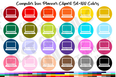 Computer Icon Planner Stickers Clipart Back to school icons