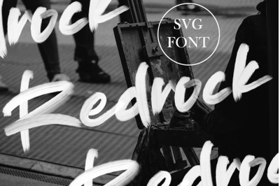 Redrock - SVG Brush Font