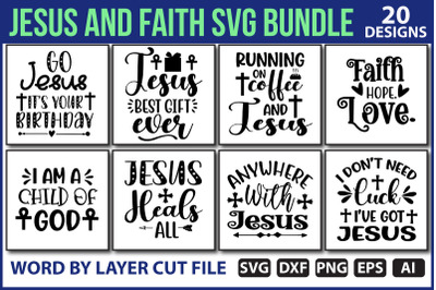 Jesus and Faith SVG Bundle