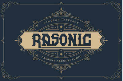 Rasonic - Vintage Typeface