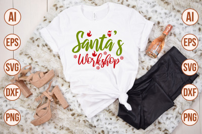 Santas Workshop svg cut file