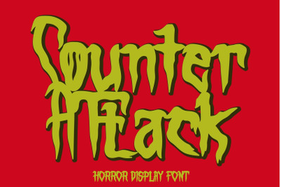 Counter Attack - Horror Font