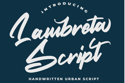 Lambreta - Script Font