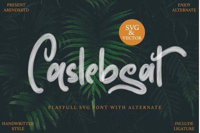 Caslebeat - Playfull SVG Font