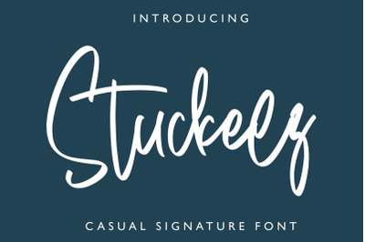 Stuckeez - Signature Font