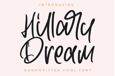 Hillary Dream - Handwritten Font