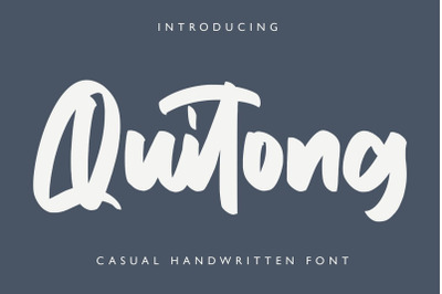 Quitong - Handwritten Font