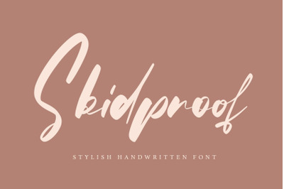 Skidproof - Stylish Handwritten Font