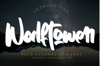Walftower - Bold Handwritten Font