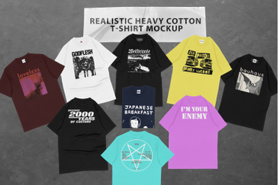 Heavy Cotton T-shirt Mockup