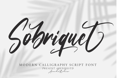 Sobriquet - Modern Calligraphy Font