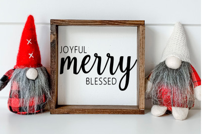 Joyful Merry Blessed SVG