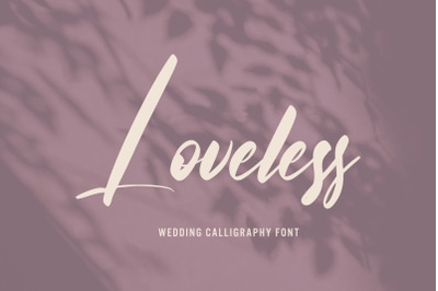 Loveless - Wedding Calligraphy Font