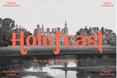 Holofcast - Vintage Serif Font