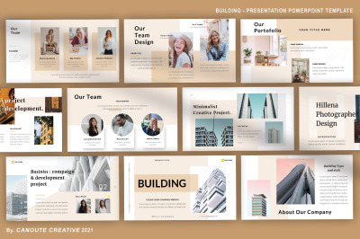 Building - A Business PowerPoint Presentation Template.