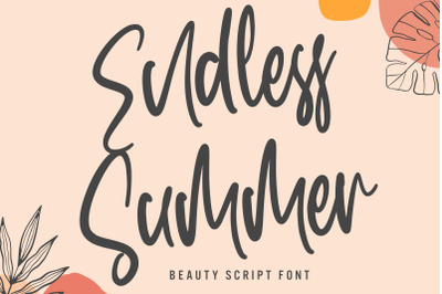 Endless Summer - Beauty Script Font