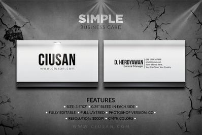 Simple Business Card